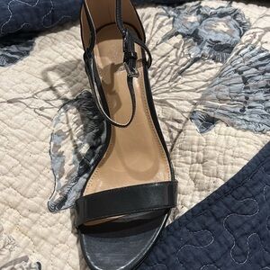 Michael kors navy open toe heels size 7.5
